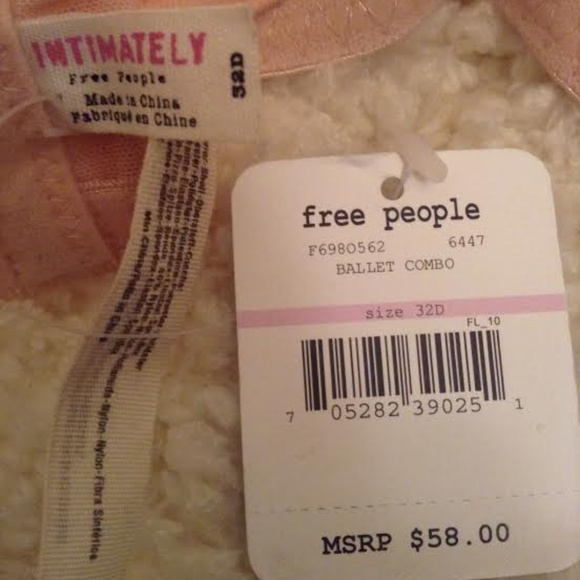 NWT Free People Pink Balconette Convertible Bra - Picture 5 of 5